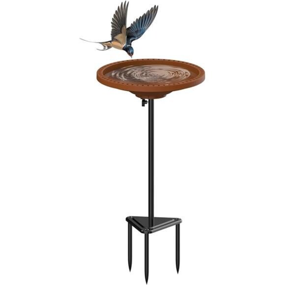 Bird Baths for Outdoors Heavy Duty, 38.5 in Detachable Birdbaths - Picture 8 of 8